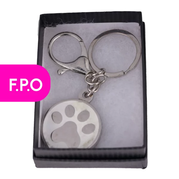 Keychain White Paw [Stainless] - Image 2