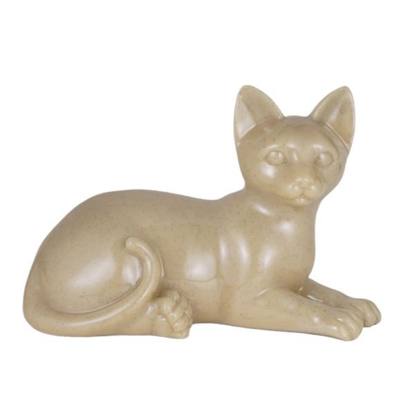 Resin Cat Urn [Resting, Buff]