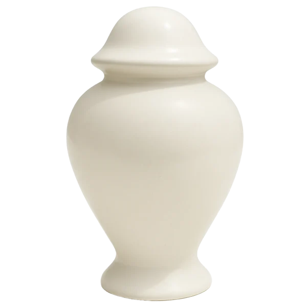 Jar Ceramic Urn [White]
